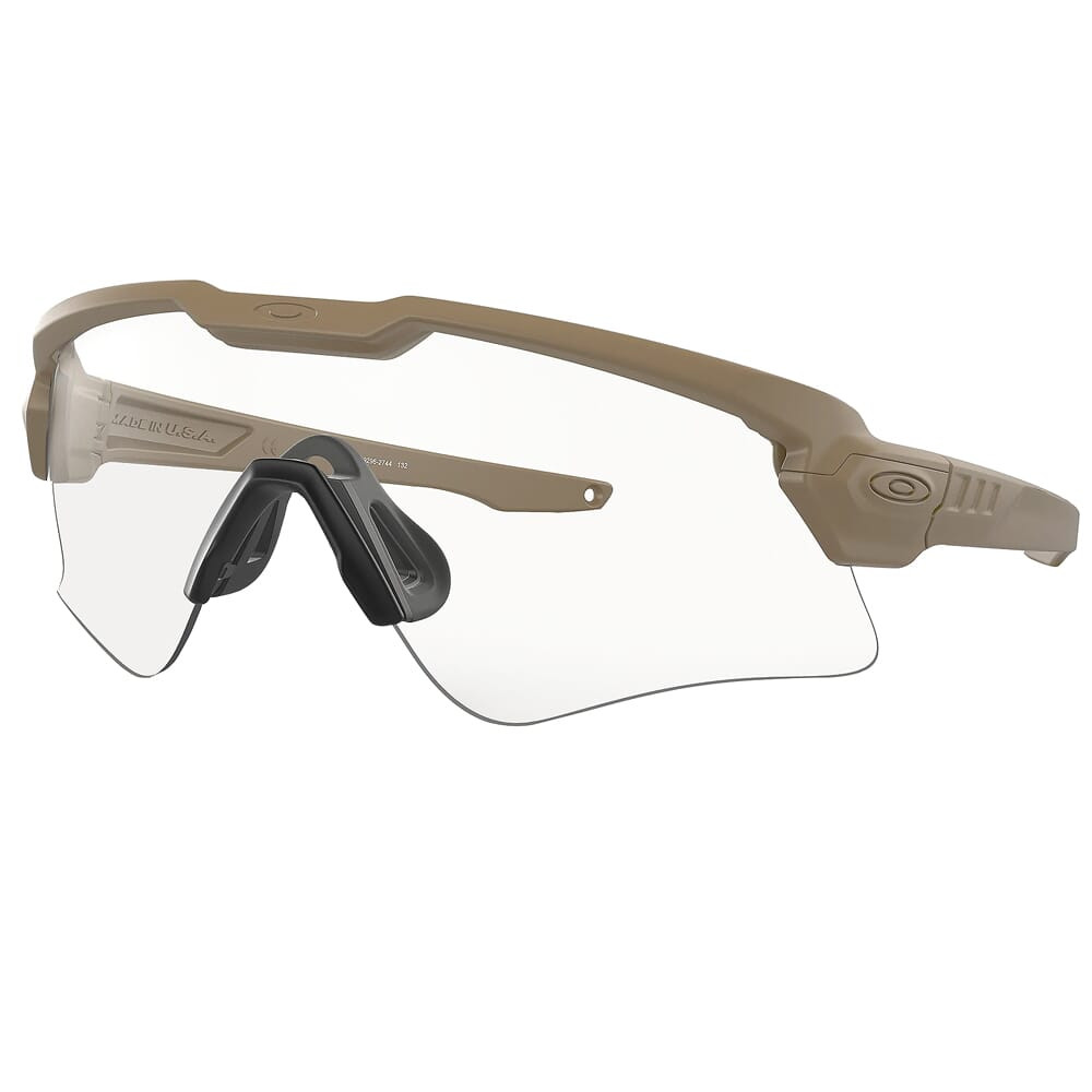 Oakley SI Ballistic M Frame ALPHA EN Terrain Tan w/Clear and Grey Lenses OO9296-2744