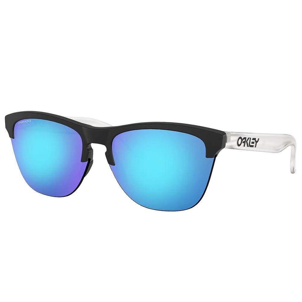 Oakley Frogskins Lite Matte Black/Matte Clear w/PRIZM Sapphire Lenses OO9374-0263