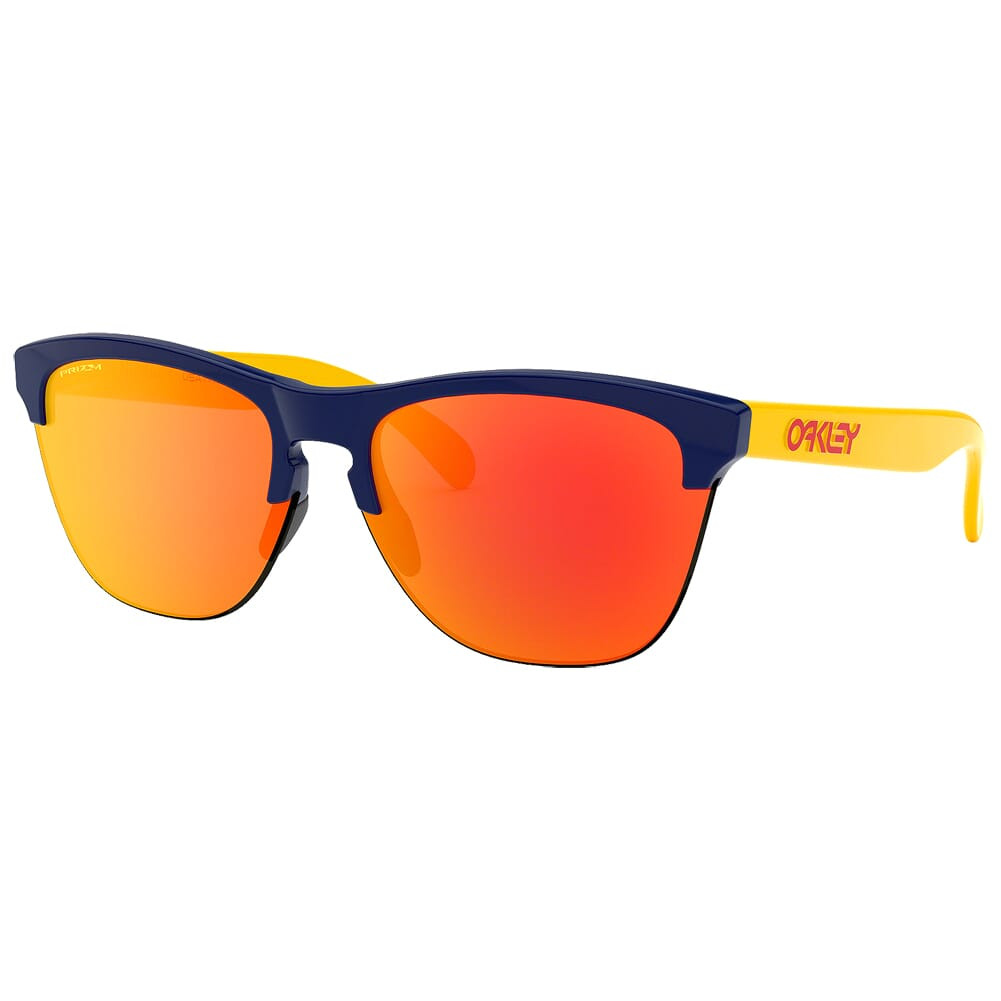 Oakley Frogskins Lite Snapback Navy w/PRIZM Ruby Lenses OO9374-2163