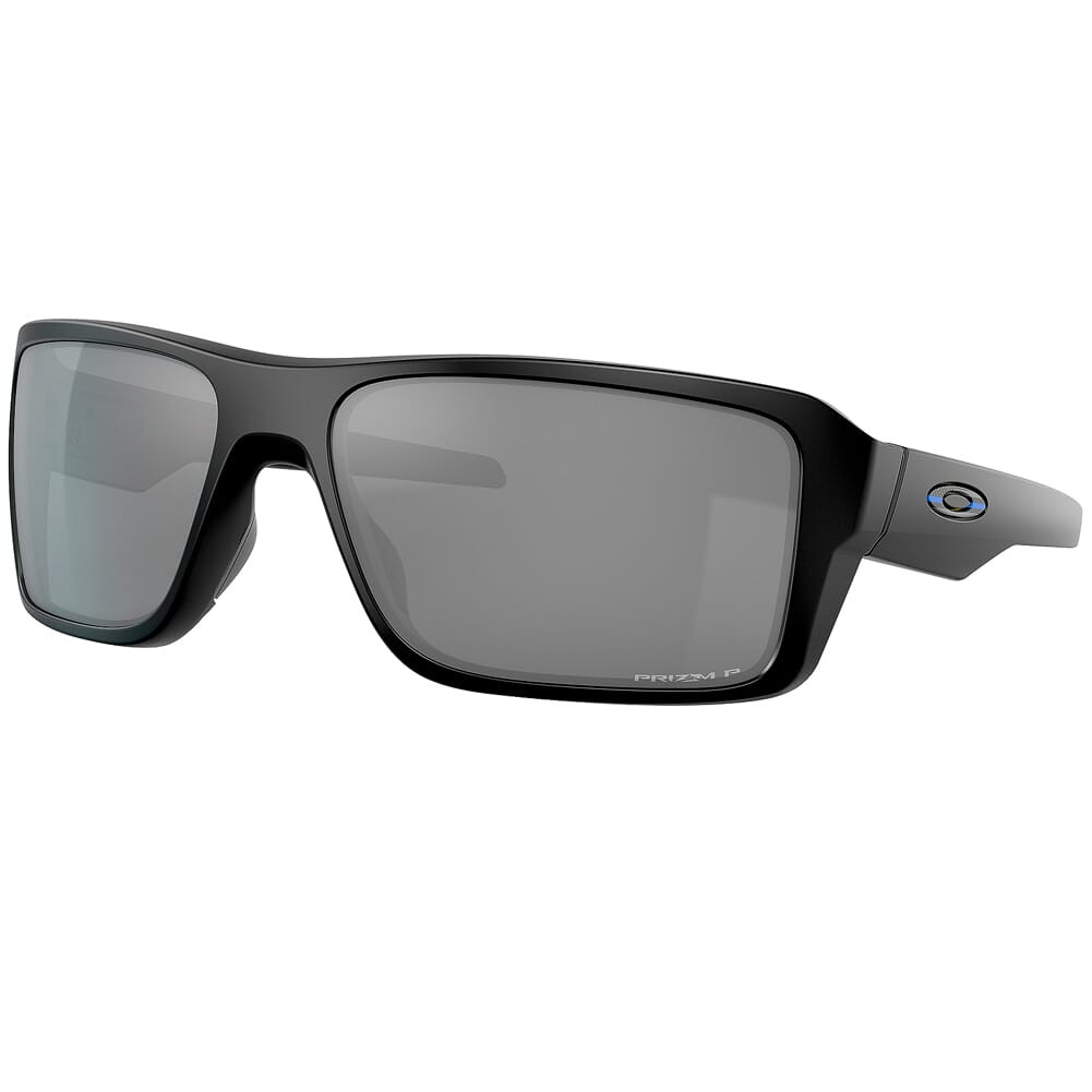 Oakley SI Double Edge Matte Black Tonal Thin Blue Line Flag Logo w/PRIZM Black Polarized Lenses OO9380-2866
