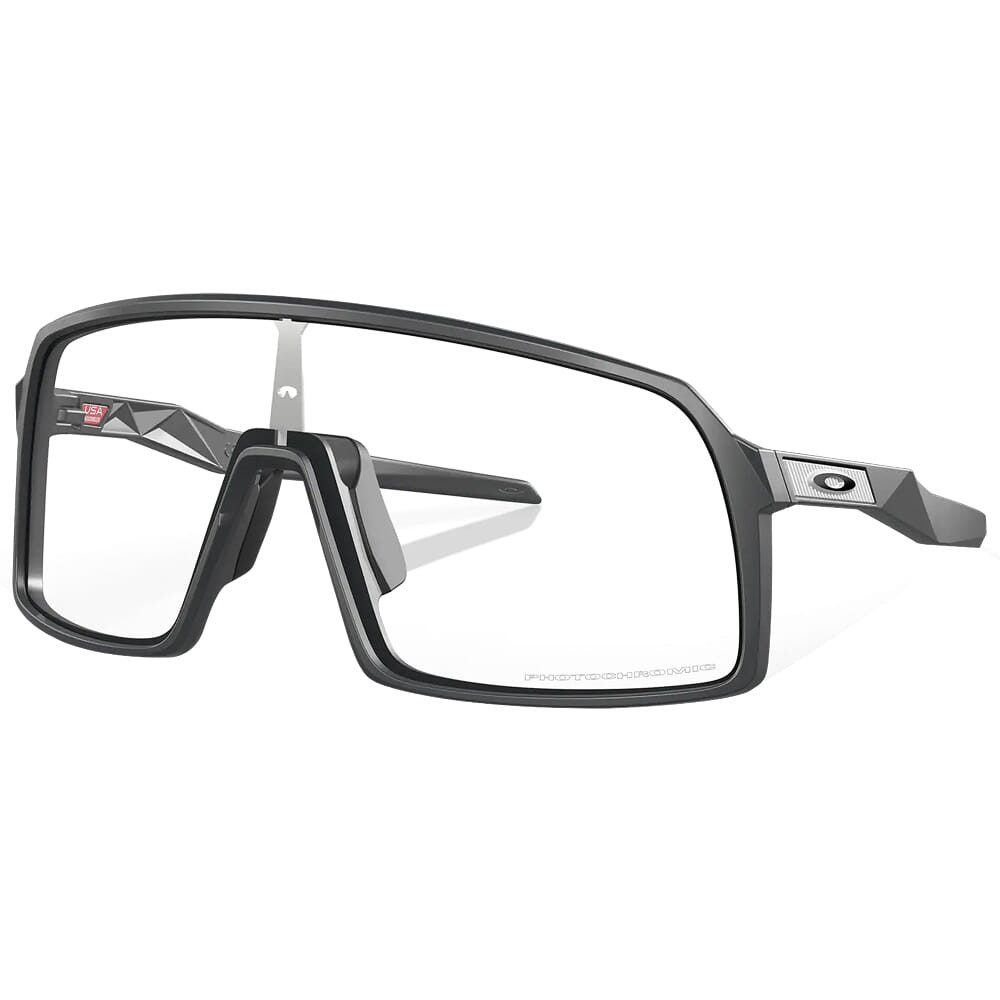 Oakley Sutro Matte Carbon w/Clear to Black Iridium Photochromic Lenses OO9406-9837