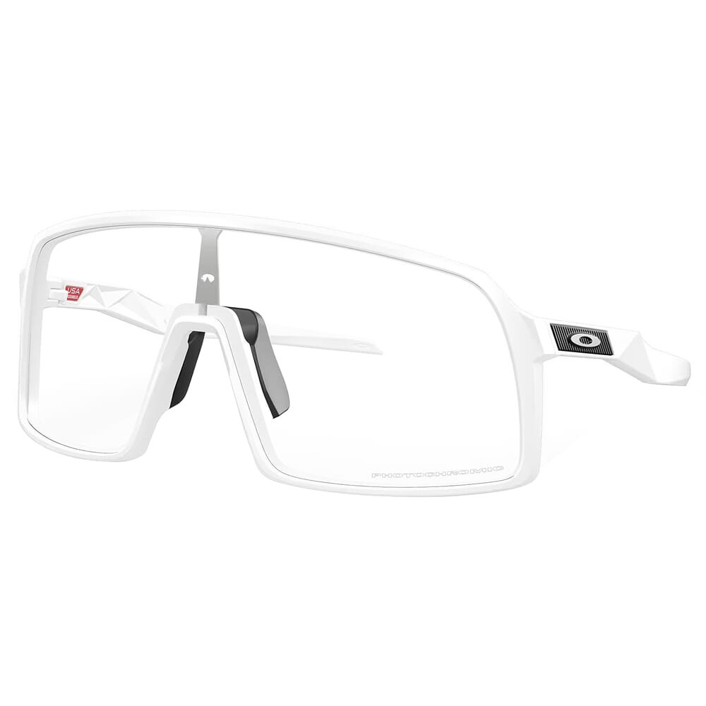 Oakley Sutro Matte White w/Clear to Black Iridium Photochromic Lenses OO9406-9937
