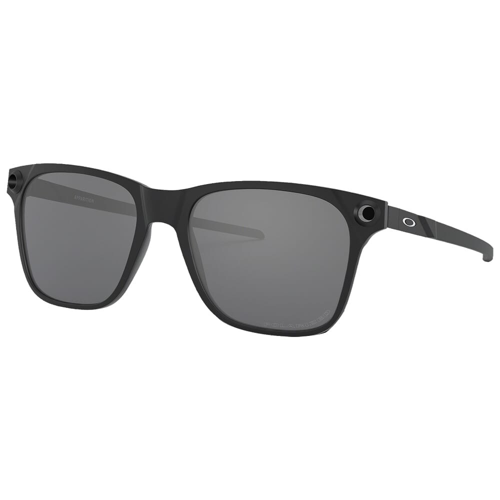 Oakley Apparition Satin Black w/Black Iridium Polarized Lenses OO9451-0555