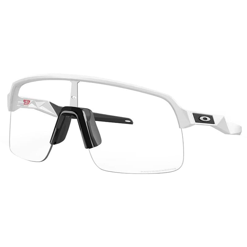 Oakley Sutro Lite Matte White w/Clear to Black Iridium Photochromic Lenses OO9463-4639