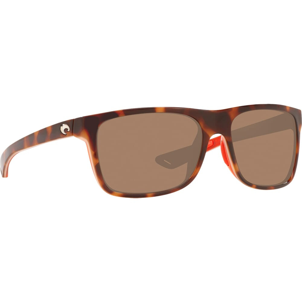 Costa Remora Shiny Tortoise/Hibiscus/Hibiscus Crystal Frame Sunglasses w/ Copper Silver Mirror 580P Lenses REM-133-OSCP