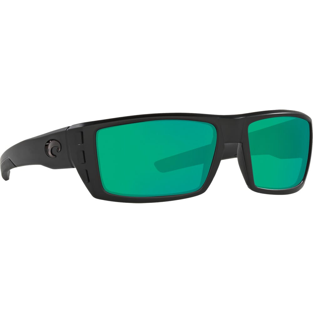 Costa Rafael Blackout Frame Sunglasses w/ Green Mirror 580G Lenses RFL-01-OGMGLP