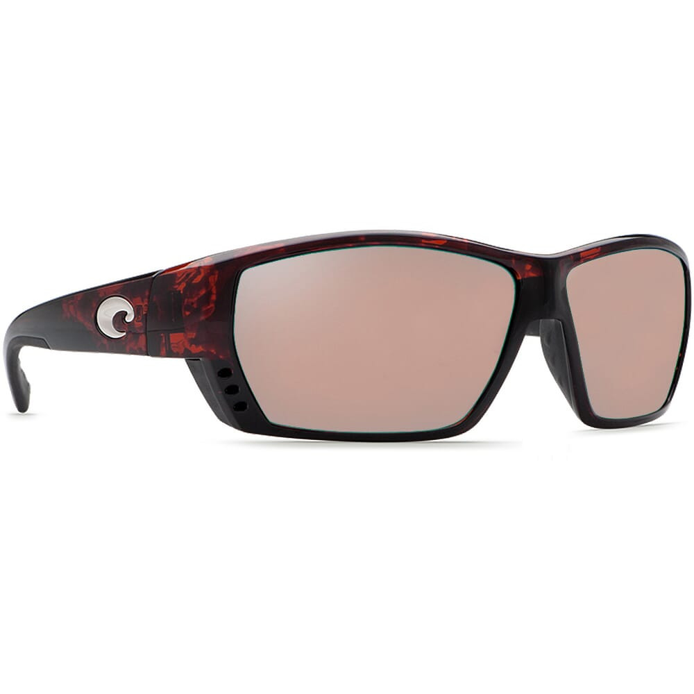 Costa Tuna Alley Tortoise Global Fit Frame Sunglasses w/ Copper Silver Mirror 580P Lenses TA-10GF-OSCP