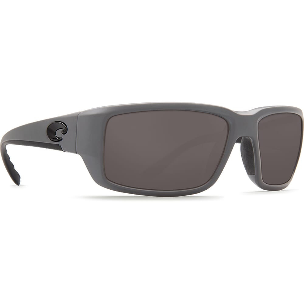 Costa Fantail Matte Gray Frame Sunglasses w/ Gray 580P Lenses TF-98-OGP