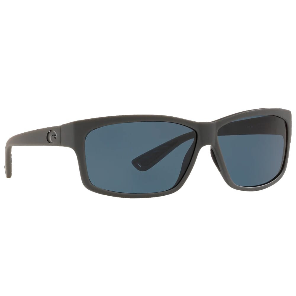 Costa Cut Matte Gray Frame Sunglasses w/ Gray 580P Lenses UT-98-OGP