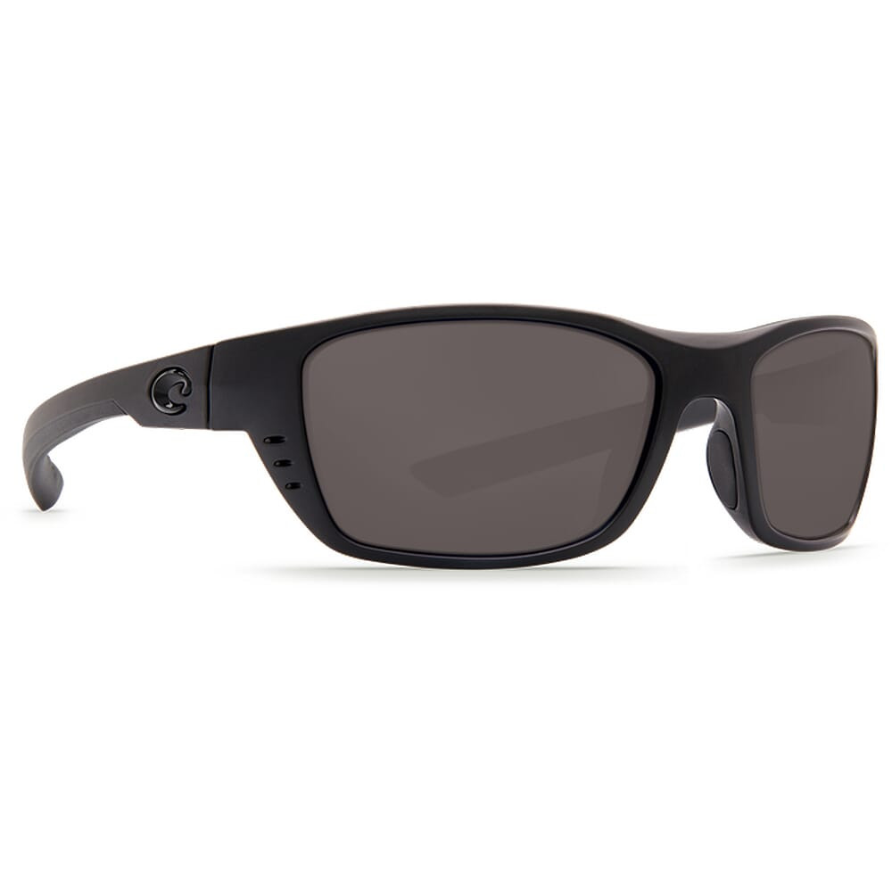 Costa Whitetip Blackout Frame Sunglasses w/ Gray 580P C-Mate 1.50 Lenses WTP-01-OGP-1.50