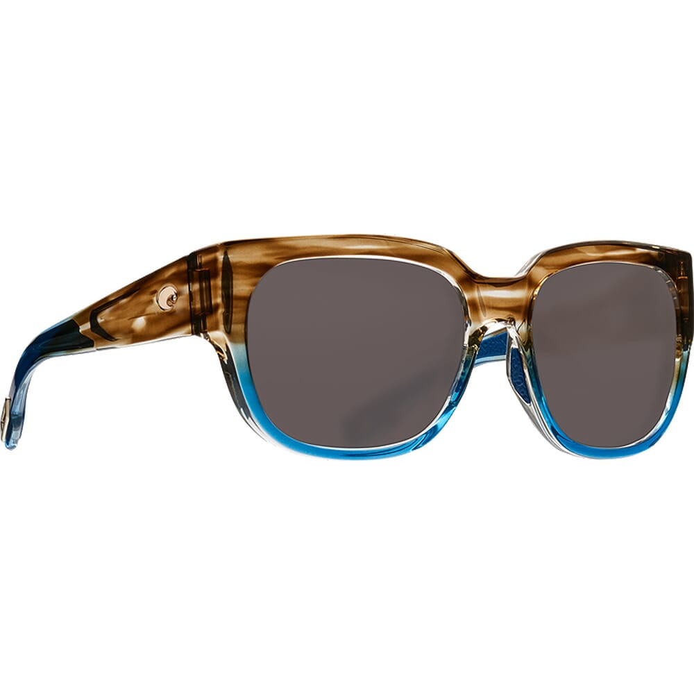Costa Waterwoman Shiny Wahoo Frame Sunglasses w/ Gray 580P Lenses WTW-251-OGP