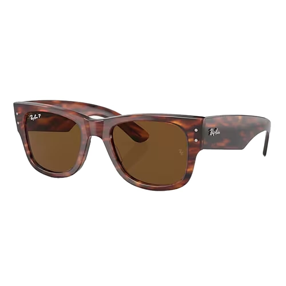 Ray-Ban Mega Wayfarer Striped Havana Brown Polar 0RB0840S-9545751