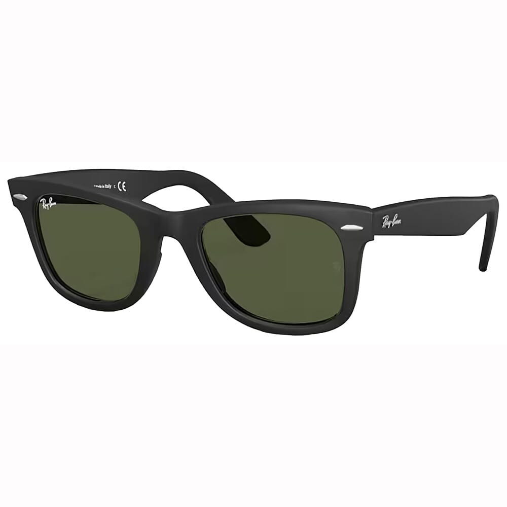 Ray-Ban Wayfarer Matte Black G-15 Green 0RB2140F-901S52