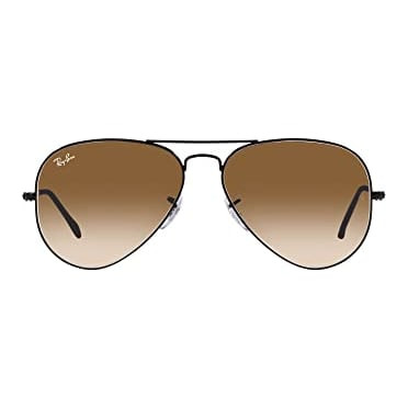 Ray-Ban Aviator Large Metal Black Clear Gradient Brown 0RB3025-0025162