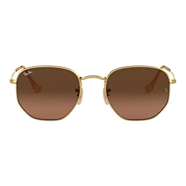 Ray-Ban Hexagonal Arista Brown Gradient Grey 0RB3548N-91244348