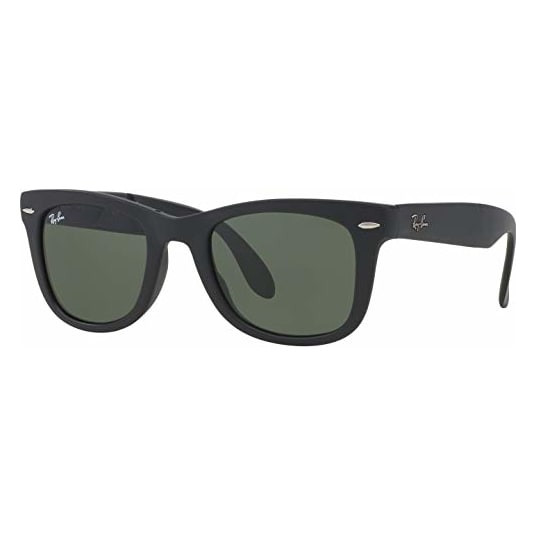 Ray-Ban Folding Wayfarer Matte Black G-15 Green 0RB4105-601S50