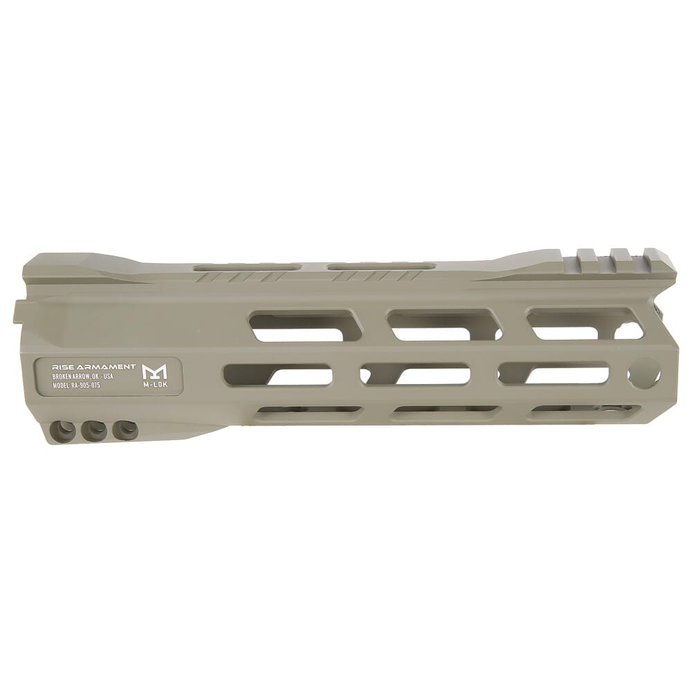 RISE Armament RA-905 7.5" Foliage Green Skeletonized AR-15 M-LOK Handguard RA-905-075-FG