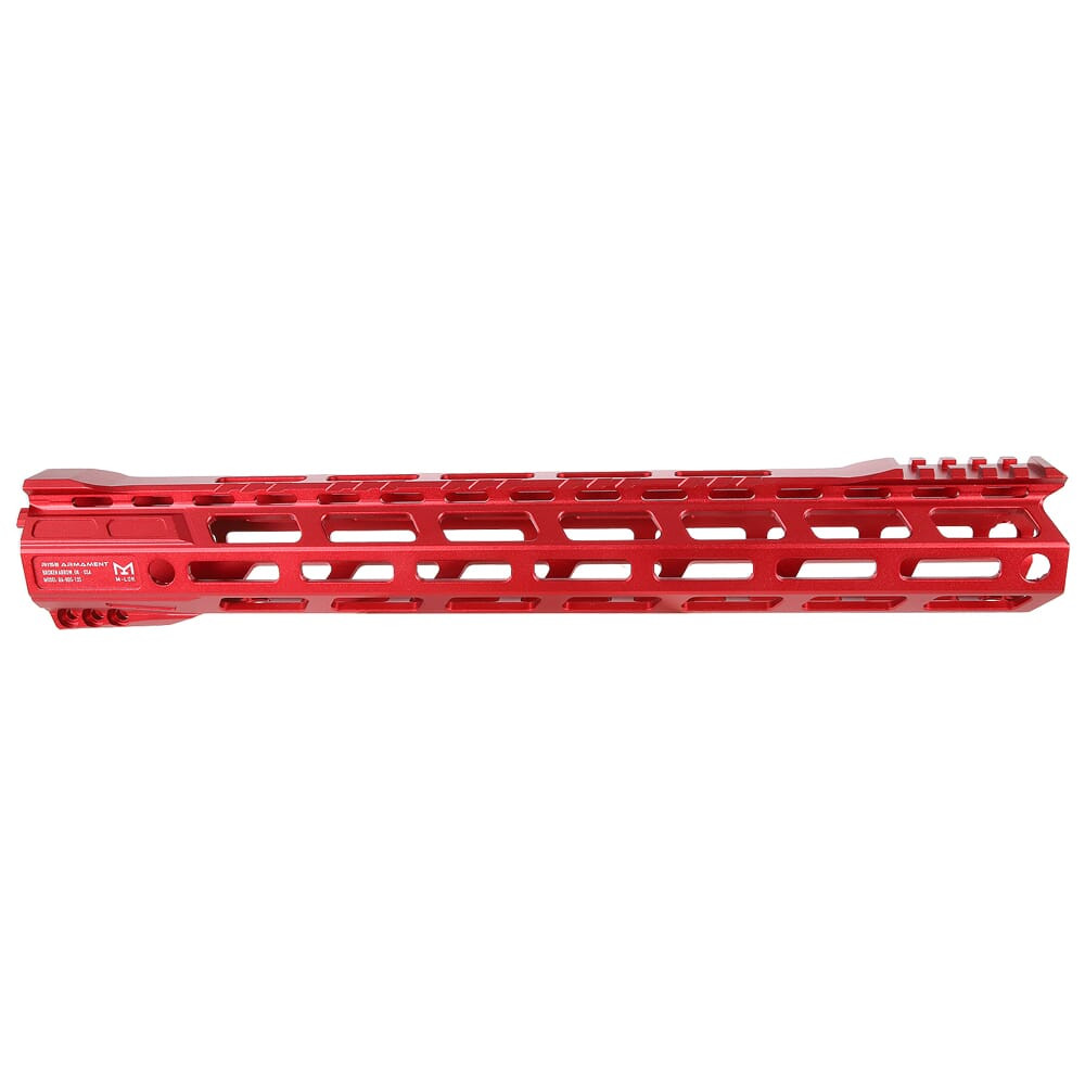 RISE Armament RA-905 13.5" RISE Red Skeletonized AR-15 M-LOK Handguard RA-905-135-RR