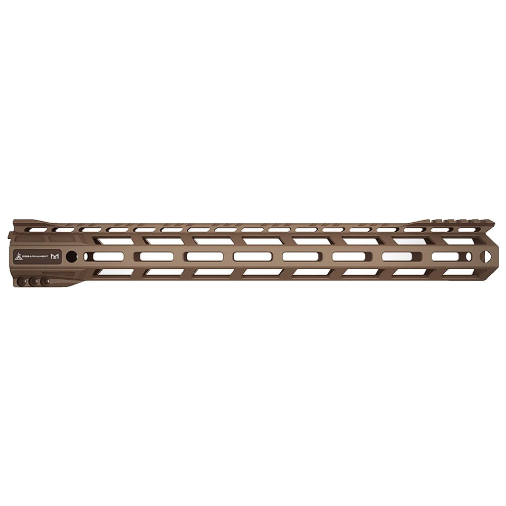 RISE Armament RA-905 15" FDE Skeletonized AR-15 M-LOK Handguard RA-905-150-FDE