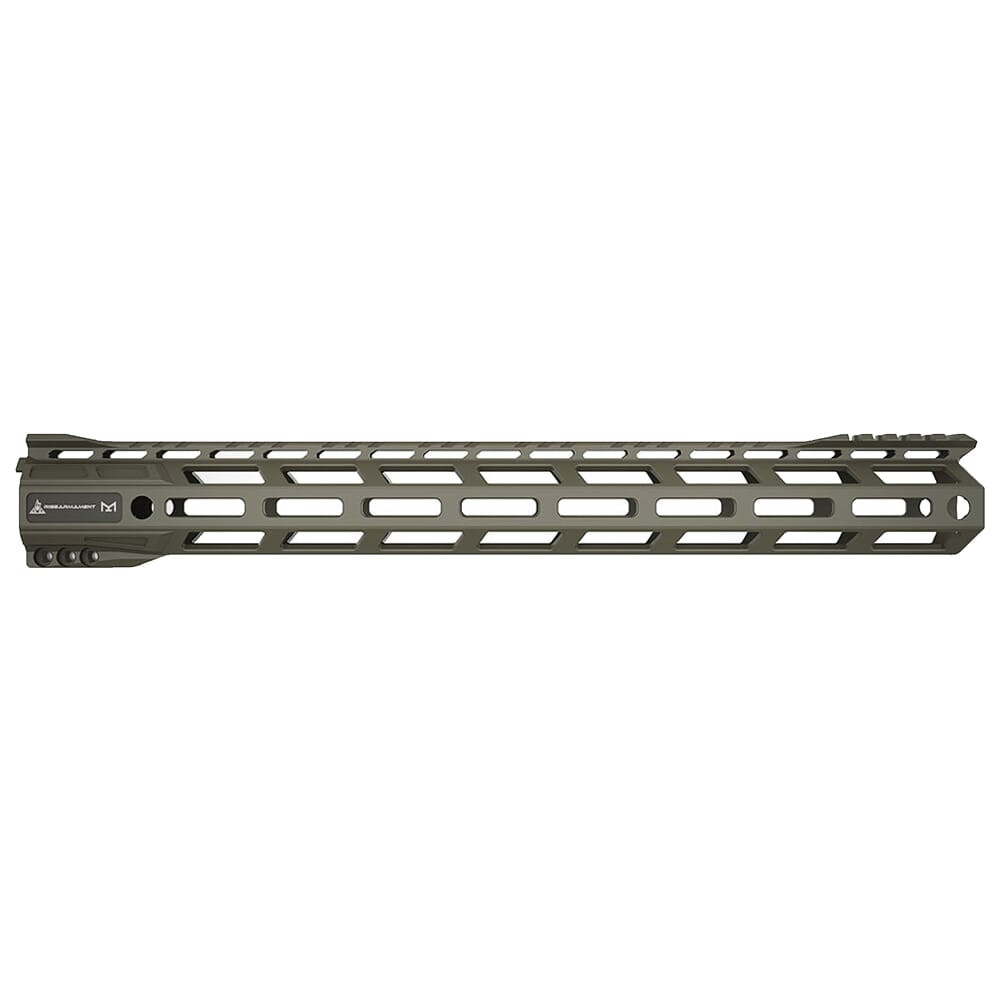 RISE Armament RA-905 15" Foliage Green Skeletonized AR-15 M-LOK Handguard RA-905-150-FG