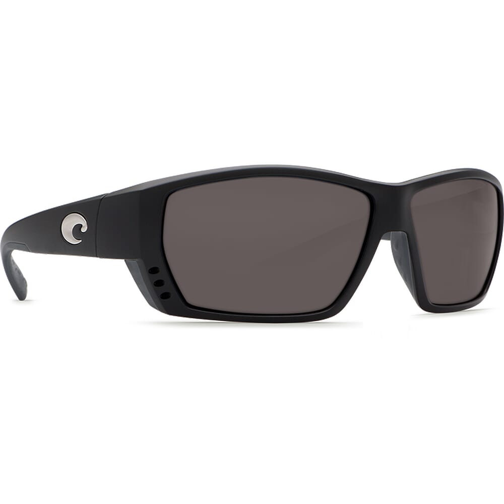 Costa Tuna Alley Matte Black Frame Sunglasses w/Gray 580P Lenses 06S9009-90090262