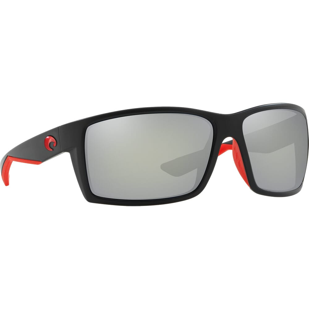 Costa Reefton Race Black Frame Sunglasses w/Gray Silver Mirror 580G Lenses 06S9007-90072664