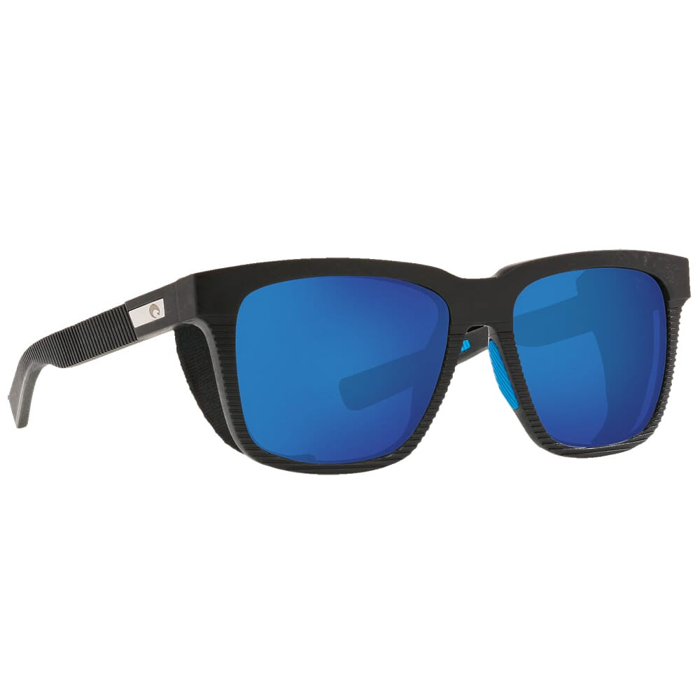 Costa Untangled Pescador Net Gray w/Blue Rubber + Side Shields Sunglasses w/Blue Mirror 580G Lenses 06S9029-90290355