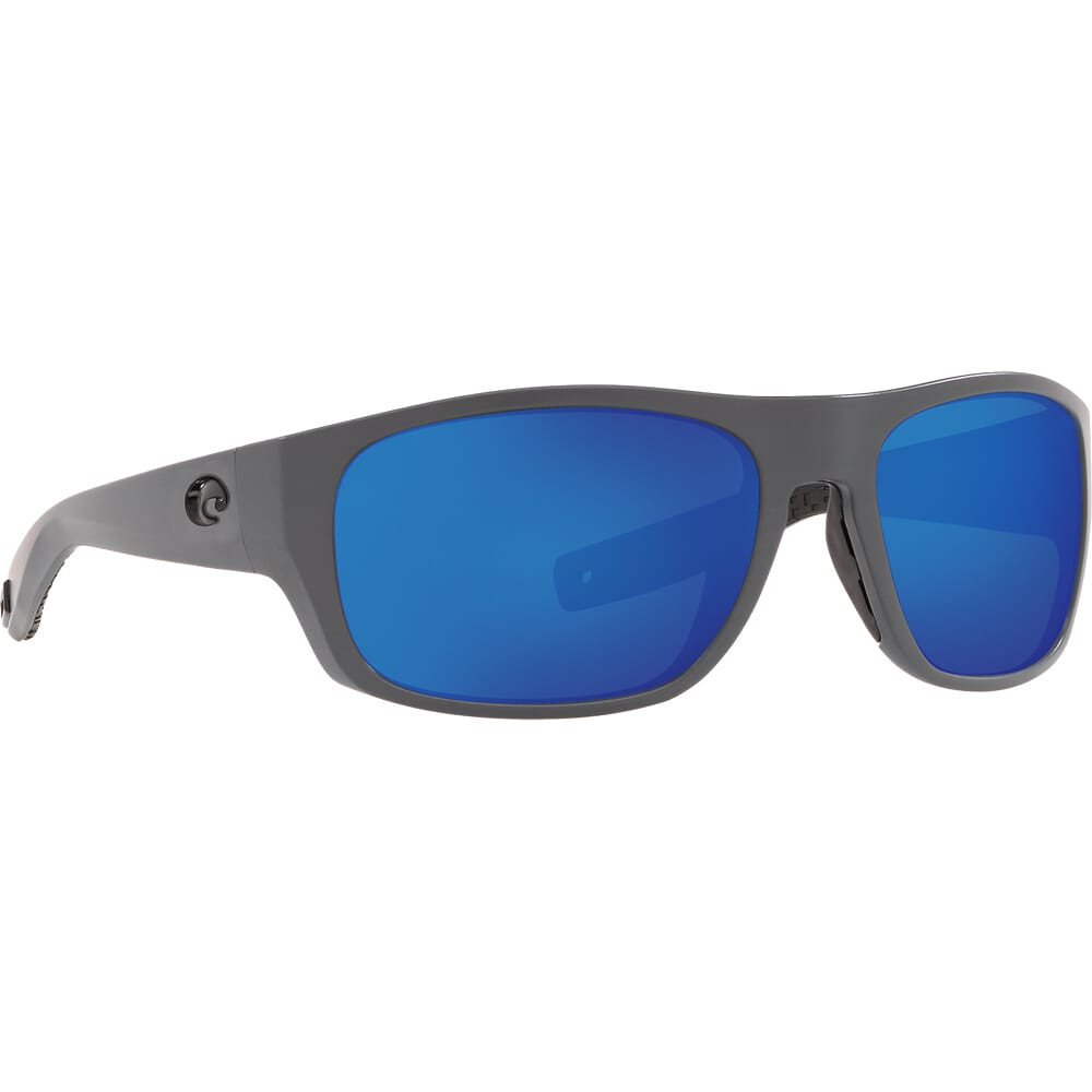 Costa Tico Matte Gray Frame Sunglasses w/Blue Mirror 580G Lenses 06S9036-90362860