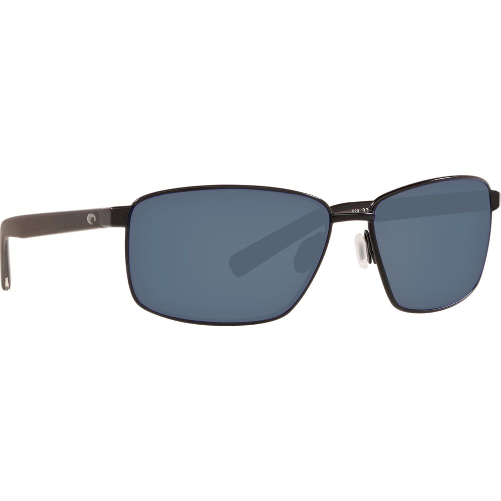 Costa Ponce Matte Black Frame Sunglasses w/Gray 580P Lenses 06S4008-40080363