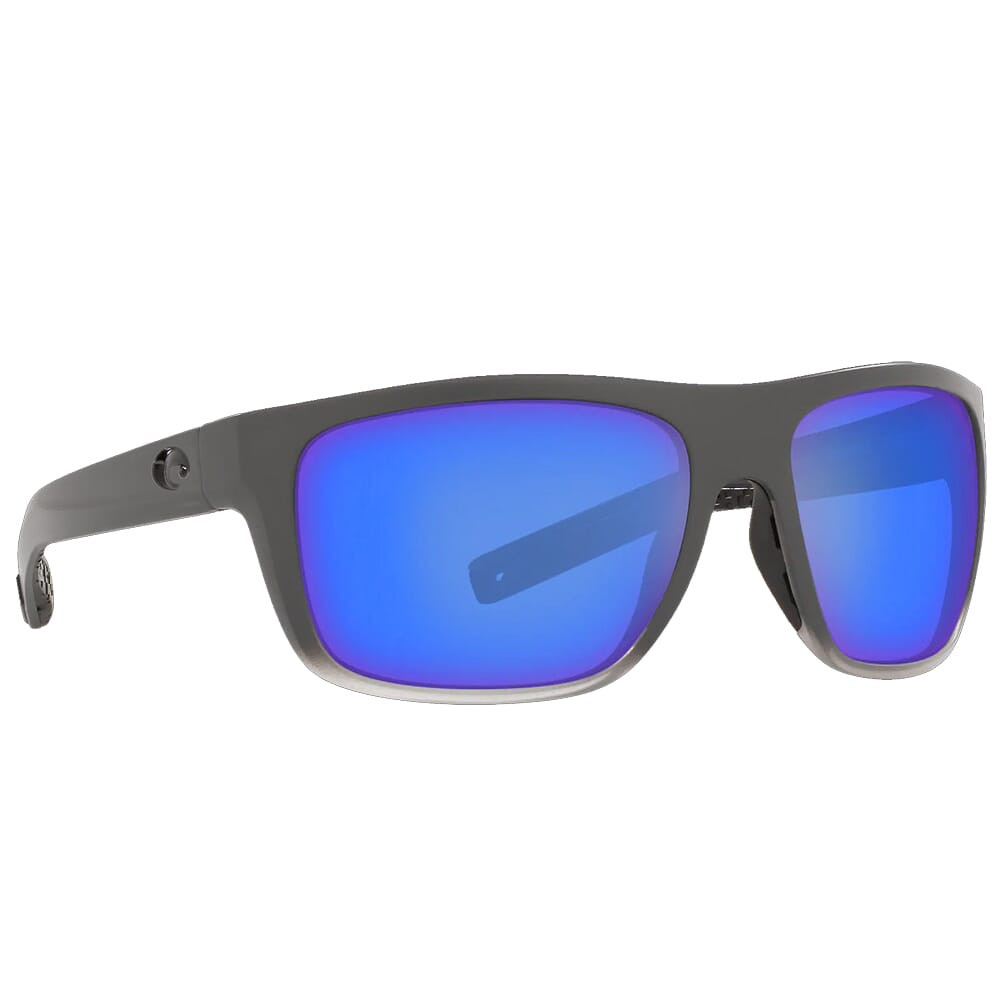 Costa Broadbill Ocearch Matte Fog Gray Sunglasses w/Blue Mirror 580G Lenses 06S9021-90213261