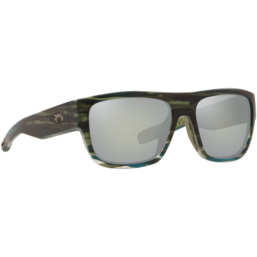 Costa Sampan Matte Reef Frame Sunglasses w/Gray Silver Mirror 580G Lenses 06S9033-90333260