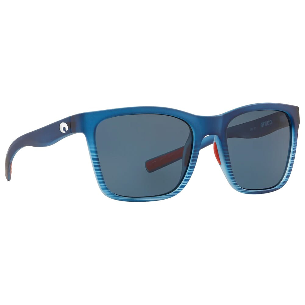 Costa Panga Matte Blue Fade Frame Sunglasses w/Gray 580P Lenses 06S9037-90372056