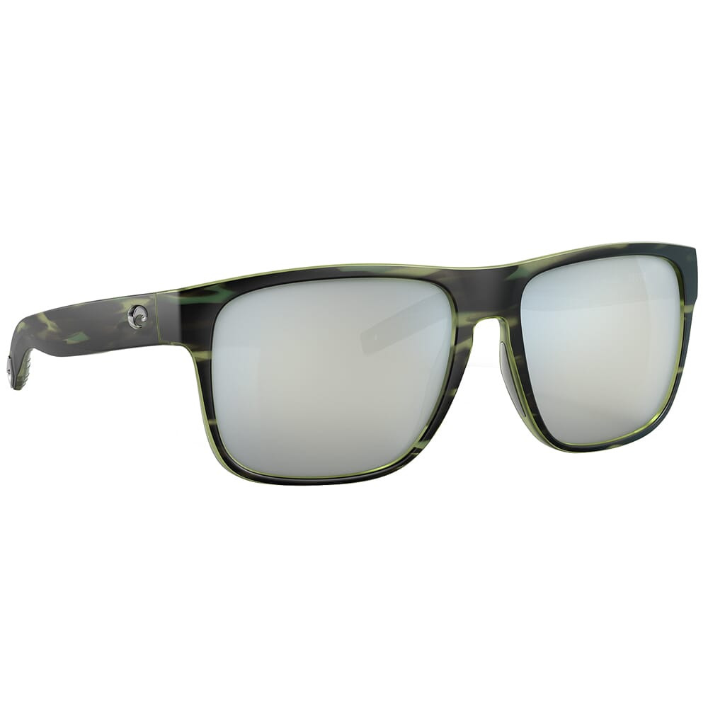 Costa Spearo XL Matte Reef Sunglasses w/Gray Silver Mirror 580P Lenses 06S9013-90131259