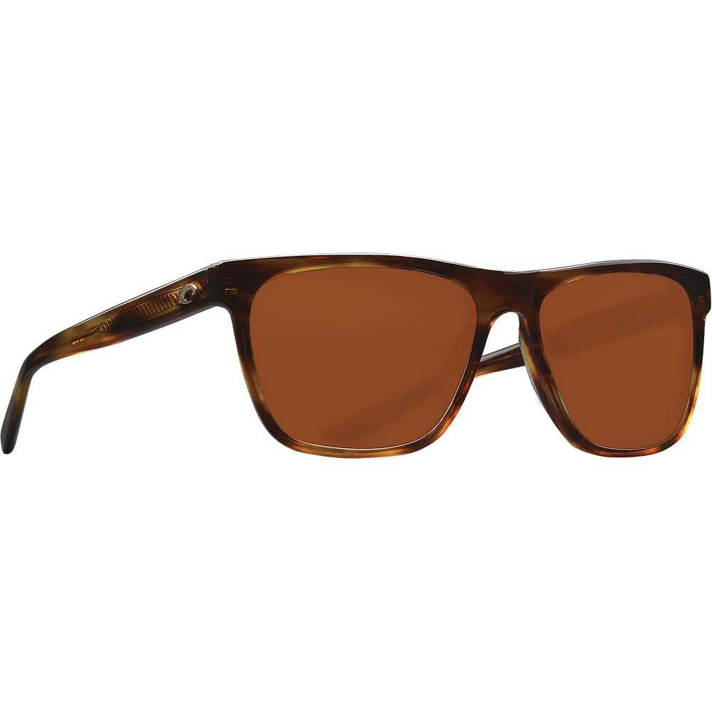 Costa Apalach Shiny Tortoise Frame Sunglasses w/ Copper 580G Lenses APA-10-OCGLP