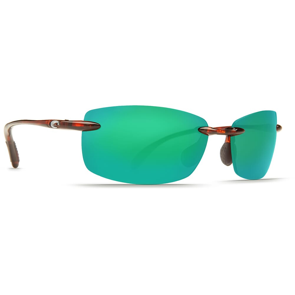 Costa Ballast Tortoise Frame Sunglasses w/ Green Mirror C-Mate 1.50 Lenses BA-10-OGMP-1.50