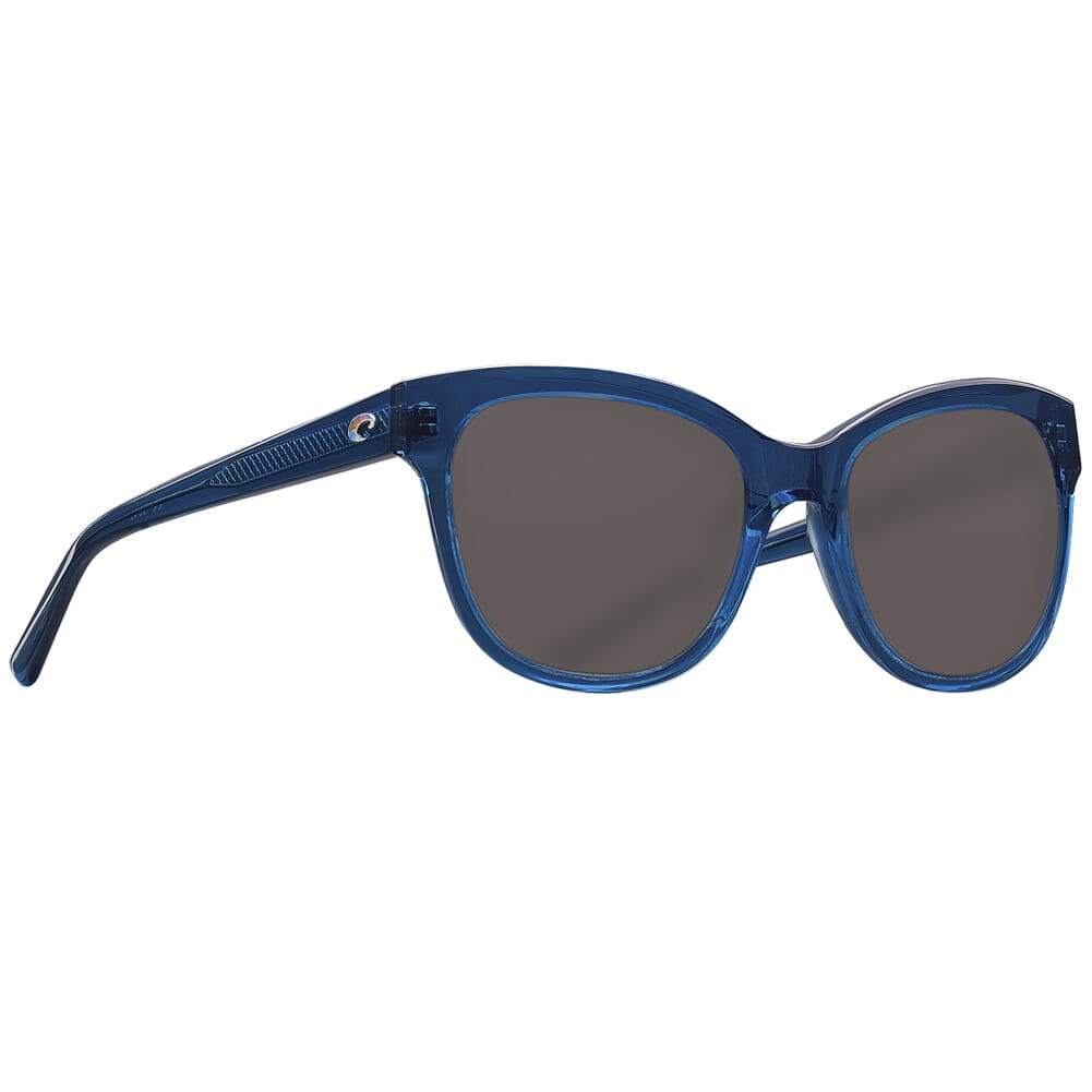 Costa Bimini Shiny Vintage Tortoise Frame Sunglasses w/ Gray 580G Lenses BIM-241-OGGLP