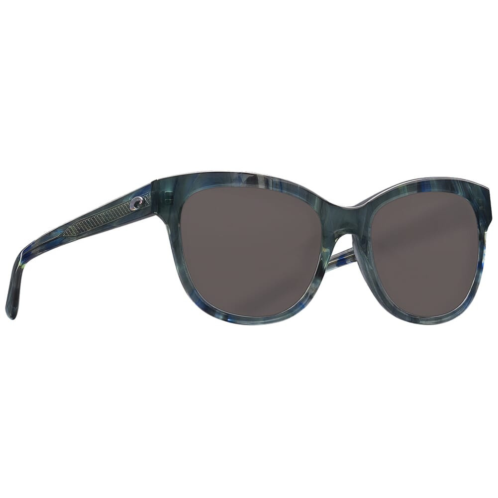 Costa Bimini Shiny Ocean Current Frame Sunglasses w/ Gray 580G Lenses BIM-260-OGGLP
