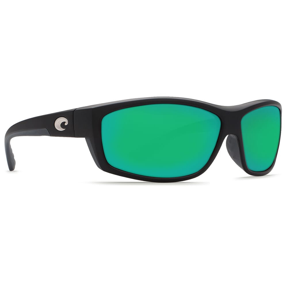 Costa Saltbreak Black Frame Sunglasses w/ Green Mirror 580P Lenses BK-11-OGMP