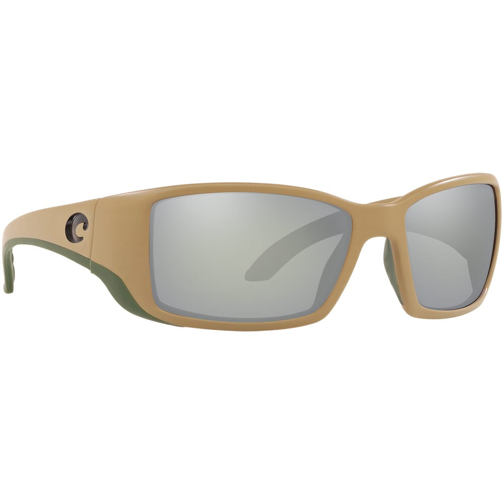 Costa Blackfin Sand Frame Sunglasses w/ Gray Silver Mirror 580G Lenses BL-248-OSGGLP