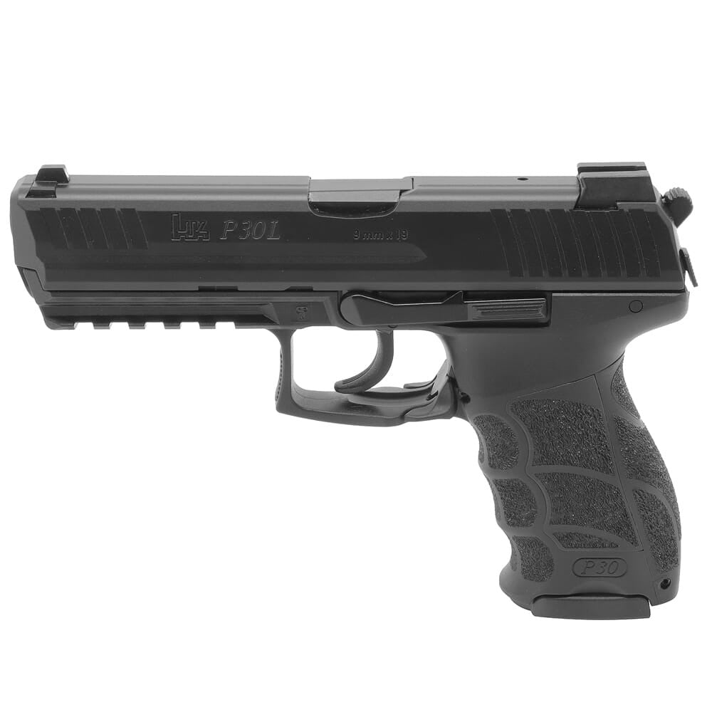 HK P30L, Long Slide (V3) 9mm DA/SA Pistol w/ Rear Decocking Button, (3) 10rd Mags & Night Sights 81000122