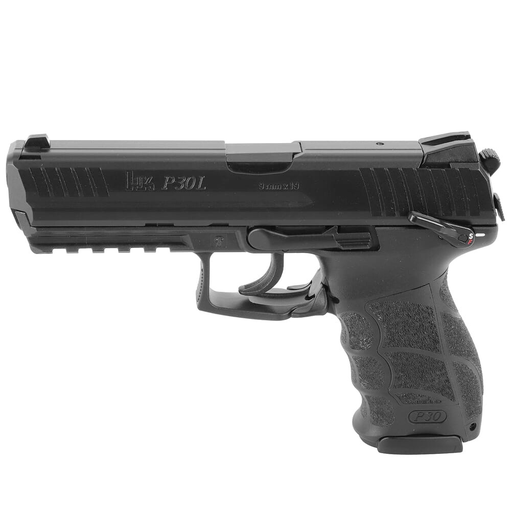 HK P30LS Long Slide (V3) 9mm DA/SA Pistol w/ Ambi. Safety/Rear Decocking Button (2) 17rd Mags 81000123