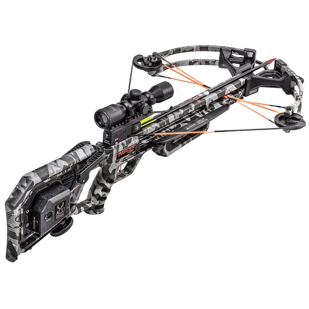 Wicked Ridge Invader 400 Crossbow w/ACUdraw, Pro-View Scope, Peak Camo WR20005-9522