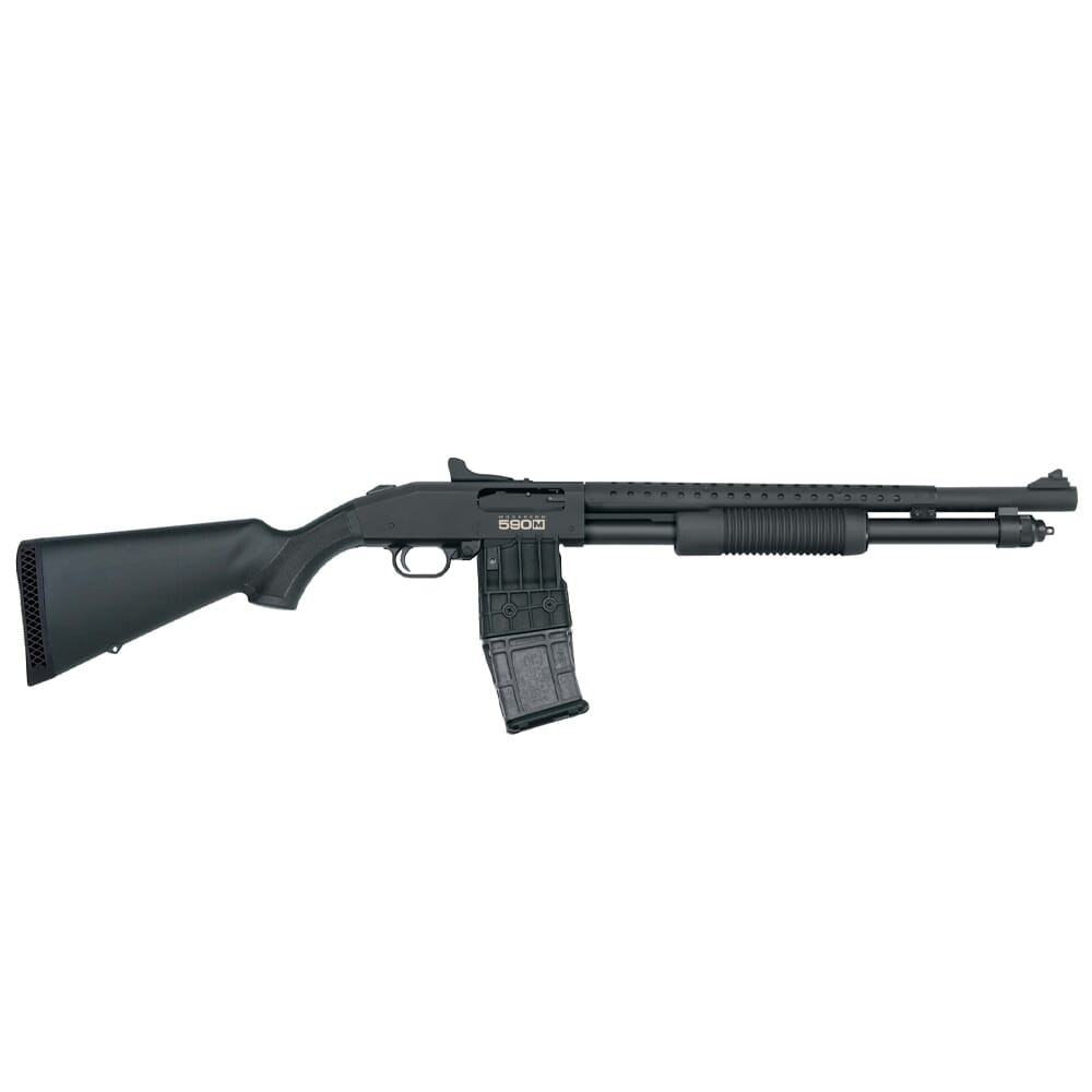 Mossberg 590M Mag-Fed Tactical 12ga 18.5" Bbl 10+1 Black Shotgun 50206