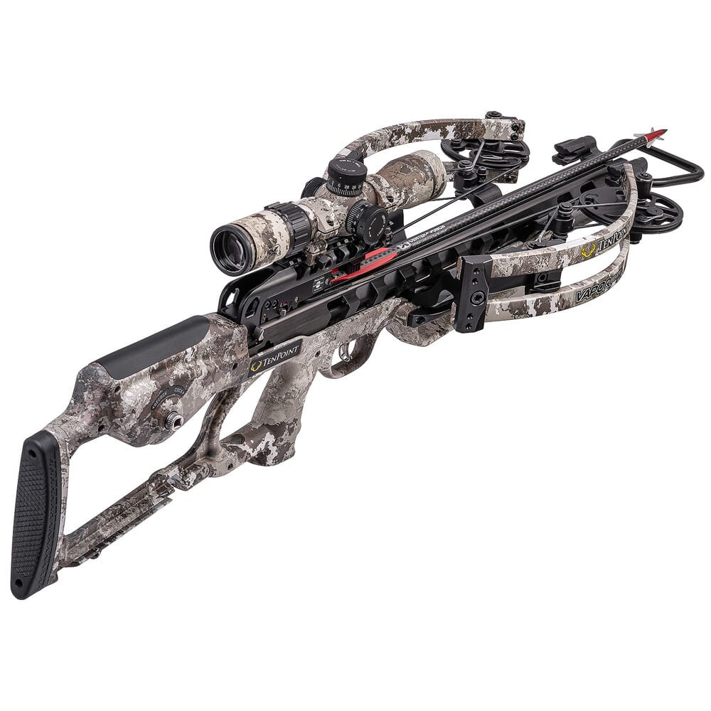TenPoint Vapor RS470 Crossbow w/ACUslide, EVO-X Elite Camo Scope, Elite Pkg, & Hard Case, Veil Alp CB20004-6399