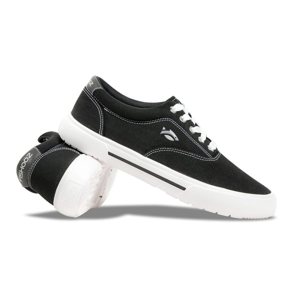 Fishooz Sunbrella Lace Black/Whit Shoes SBR-MLC-BLK-M