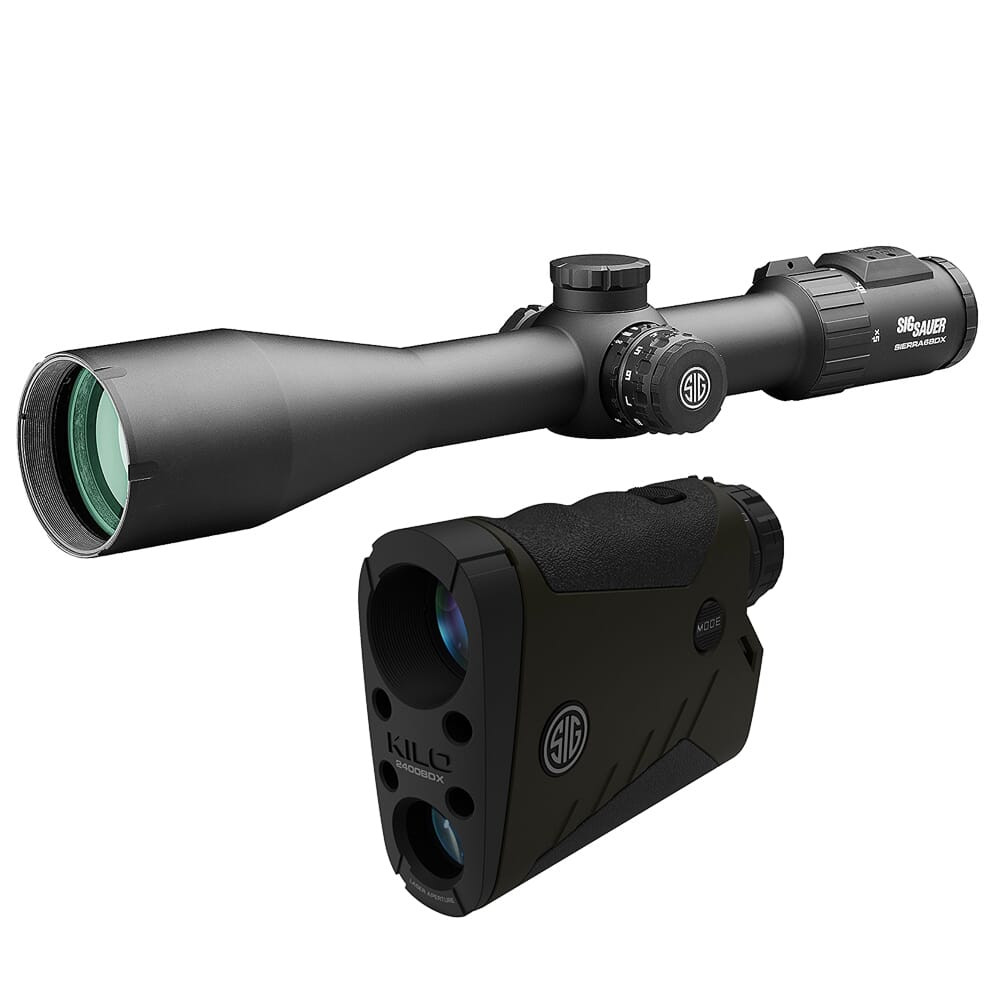 Sig Sauer BDX Combo Kit, Kilo2400BDX LRF and Sierra6BDX Rifle Scope, 5-30x56mm SOK24BDX61