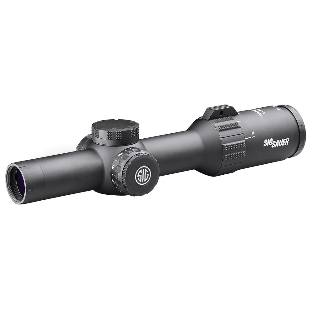Sig Sauer TANGO4 Scope, 1-4x24mm, 30mm, FFP, MOA Illum Reticle, 0.5 MOA Adj, Black SOT41113