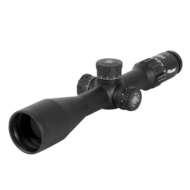 Sig Sauer TANGO6 Scope, 5-30x56mm, 34mm, FFP, Mrad Milling, Levelplex, Side Focus, 0.1 Mrad Adj, Black SOT65112