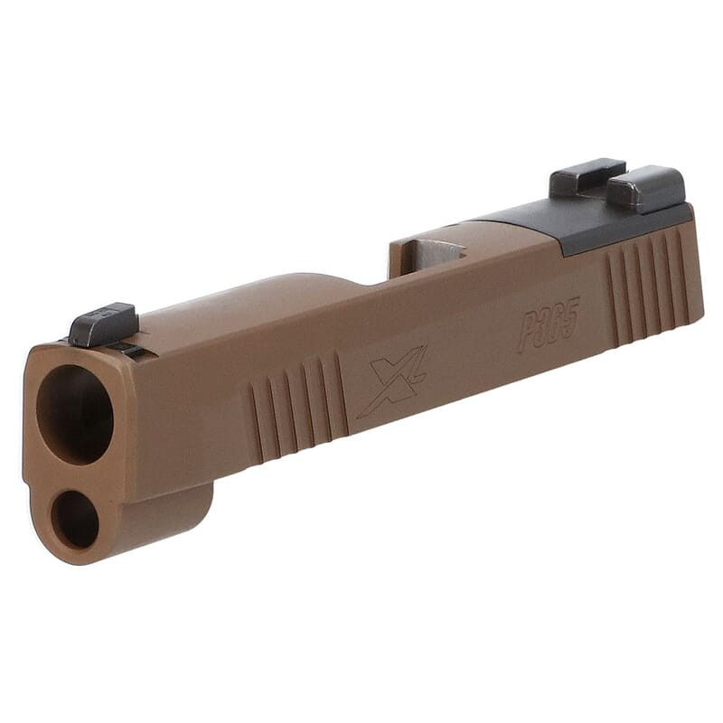 Sig Sauer P365XL 9mm 3.7" Bbl Coyote Brown Slide Assembly w/XRAY3 & NS Plate 8900769