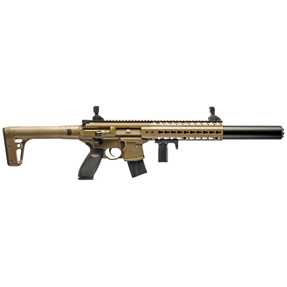 Sig Sauer MCX Air .177 Cal 88gr CO2 FDE Air Rifle w/(1) 30rd Pellet Mag AIR-MCX-177-88G-30-FDE